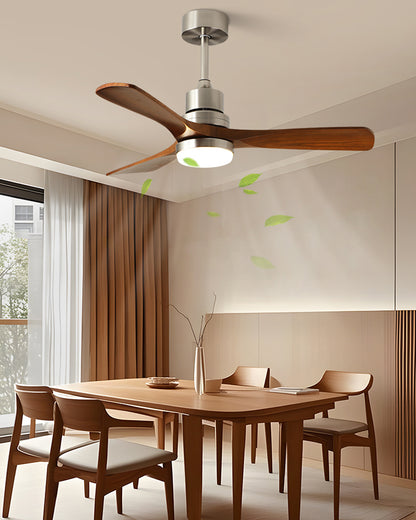 WOMO Mid Century Modern Ceiling Fan Lamp - WM5277