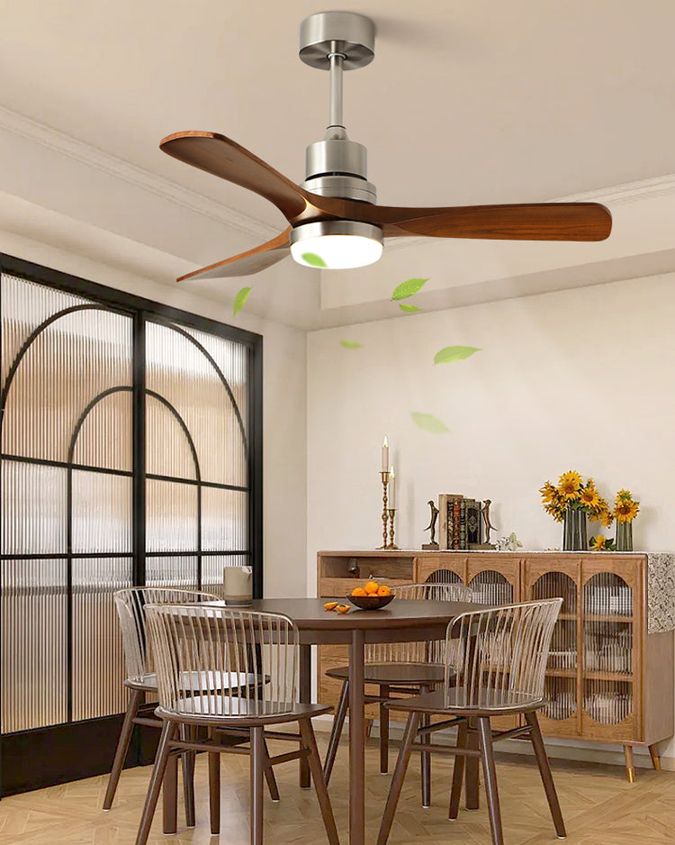 WOMO Mid Century Modern Ceiling Fan Lamp - WM5277