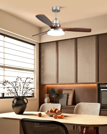 WOMO Mid Century Modern Ceiling Fan Lamp - WM5278