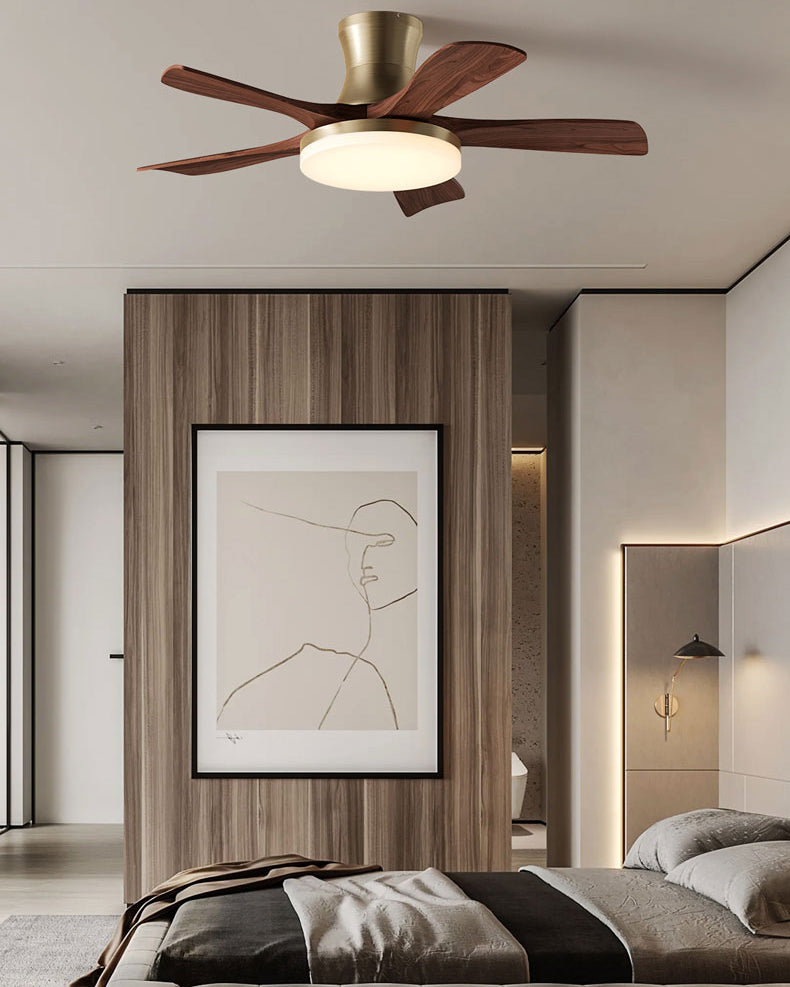 WOMO Mid Century Modern Ceiling Fan Lamp - WM5280