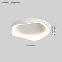 Plafonnier LED rond et plat WOMO moderne-WM1025