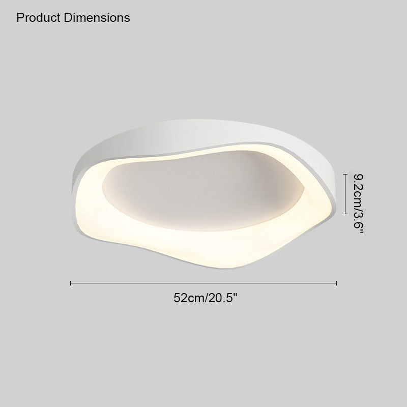 Plafonnier LED rond et plat WOMO moderne-WM1025