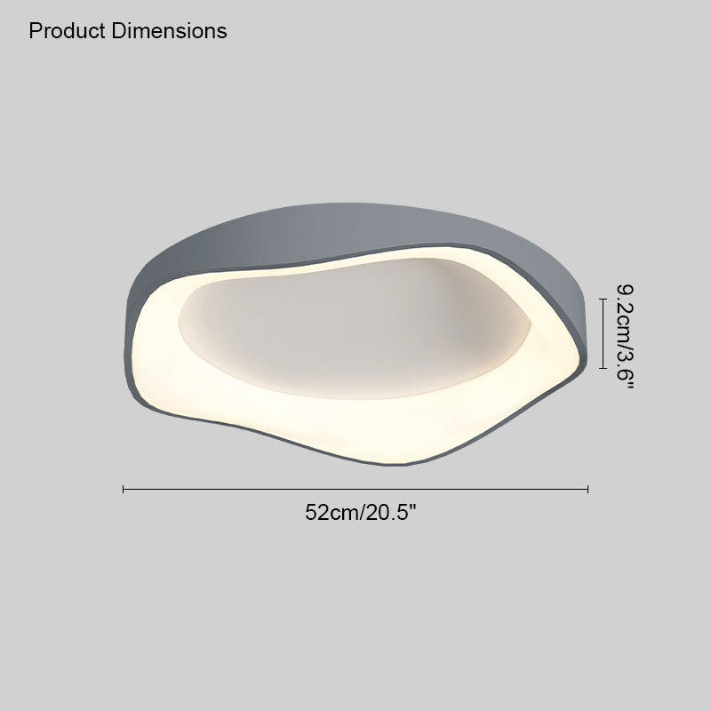 Plafonnier LED rond et plat WOMO moderne-WM1025