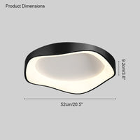 Plafonnier LED rond et plat WOMO moderne-WM1025