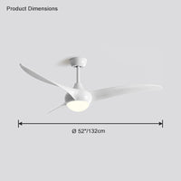 Ventilateur de plafond WOMO à 3 pales avec lampe - WM5016