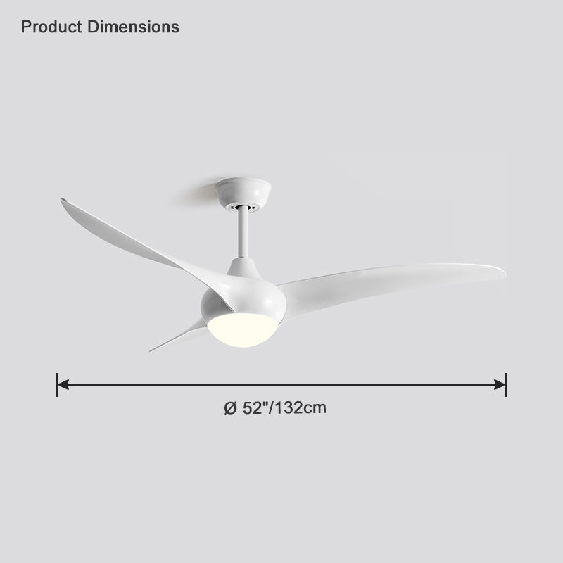 WOMO 3-Blatt-Deckenventilator mit Lampe - WM5016