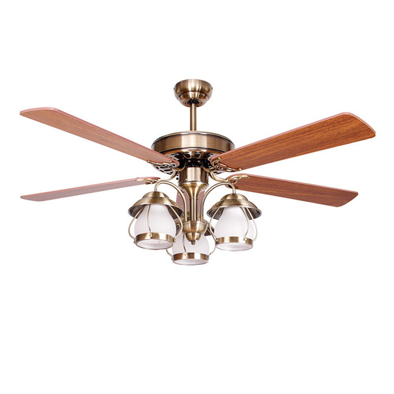 WOMO 52 Vintage Deckenventilator Kronleuchter-WM5031