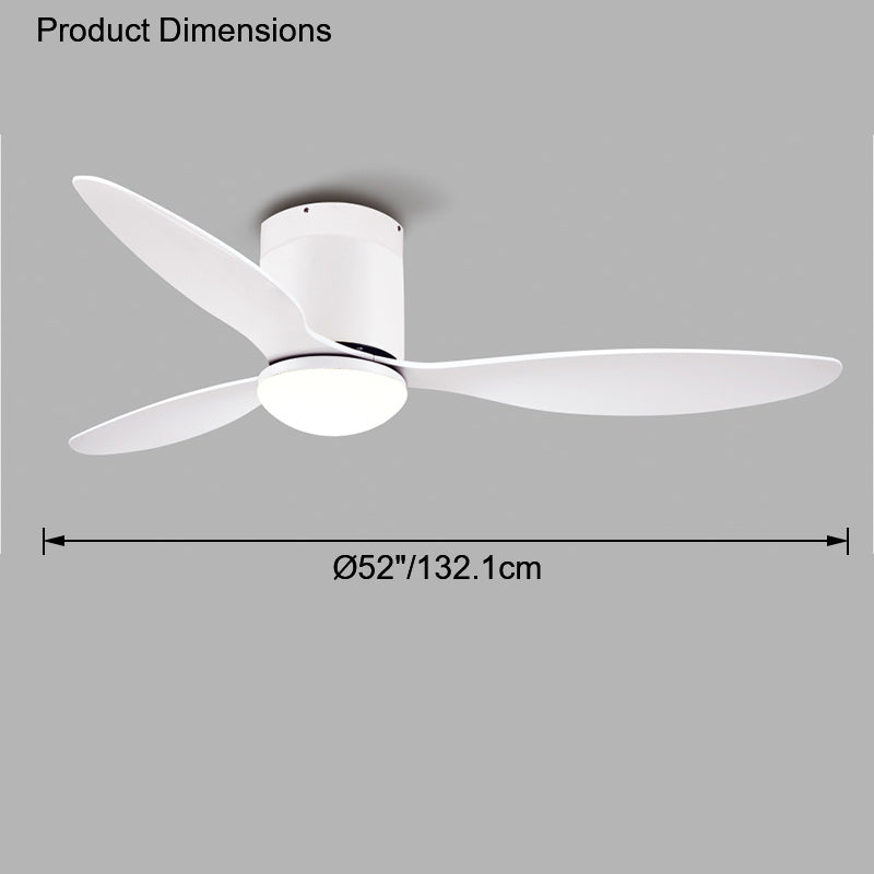 Ventilateur de plafond WOMO à 3 pales avec lampe - WM5006