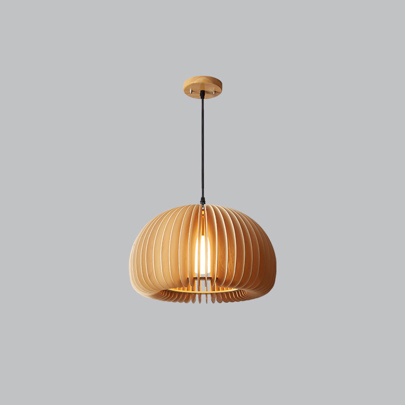 WOMO Pumpkin Wood Pendant Light-WM2105