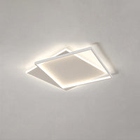WOMO LED Deckenleuchte Eckig Flach Schwarz Weiß Modern Schlafzimmer-WM1011