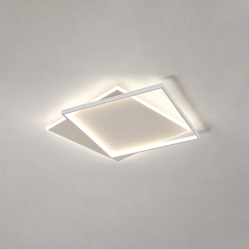 WOMO LED Ceiling Light Square Flat Black White Modern Bedroom-WM1011