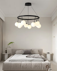 WOMO Black Chandelier Round Glass Globes-WM2318
