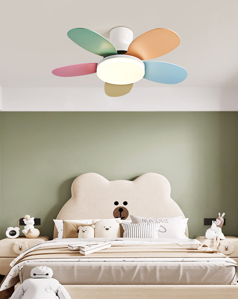 WOMO Scandi Wood Ceiling Fan Lamp-WM5004