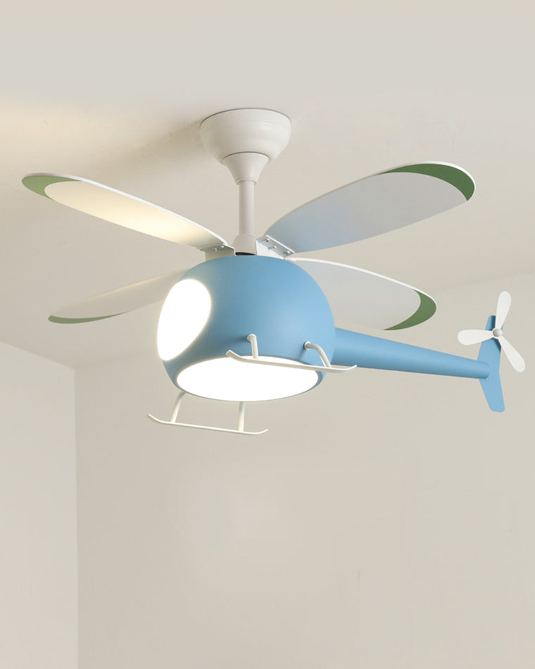 WOMO Flugzeug Kinder Deckenventilator Lampe-WM5007