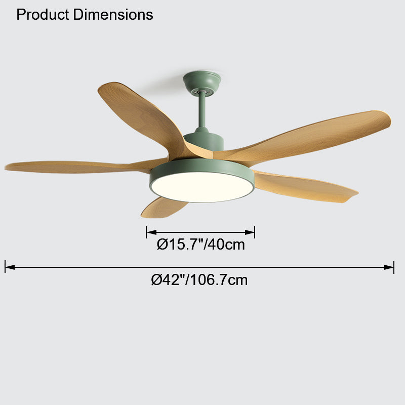 WOMO Scandi Wende-Deckenventilator mit Licht-WM5002