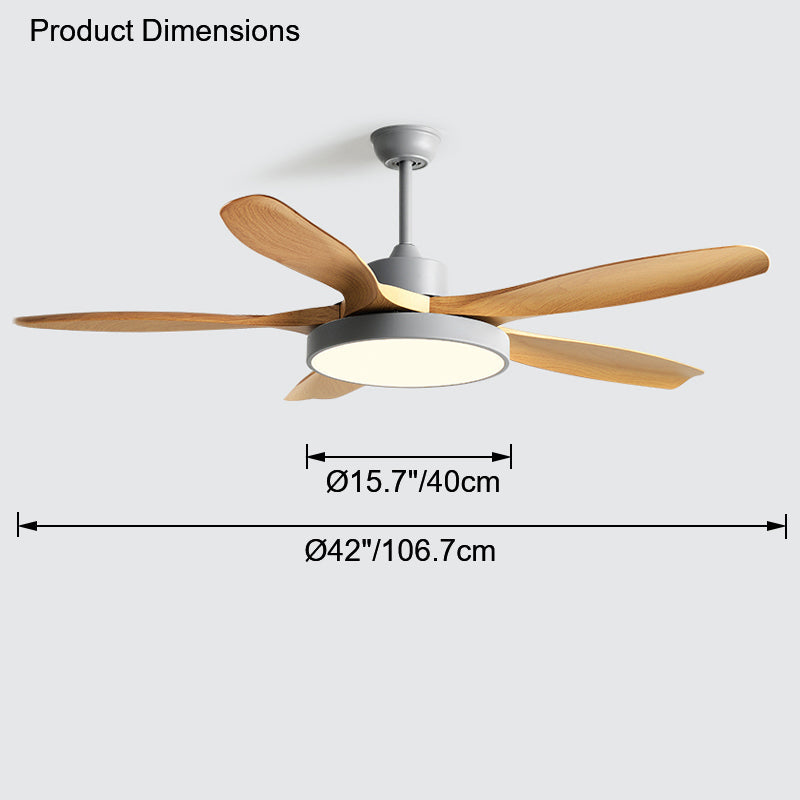 WOMO Scandi Wende-Deckenventilator mit Licht-WM5002