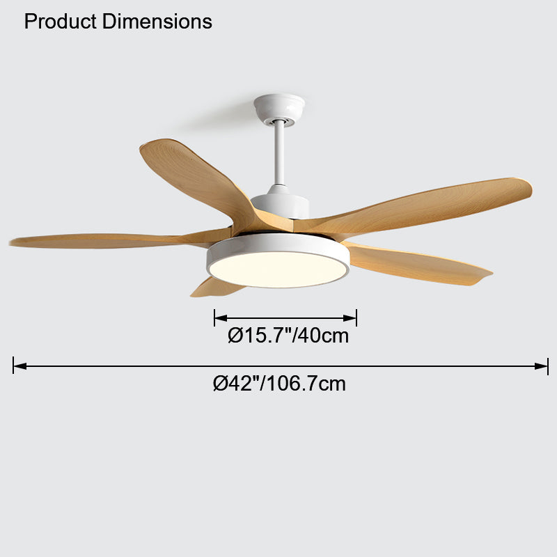 WOMO Scandi Wende-Deckenventilator mit Licht-WM5002