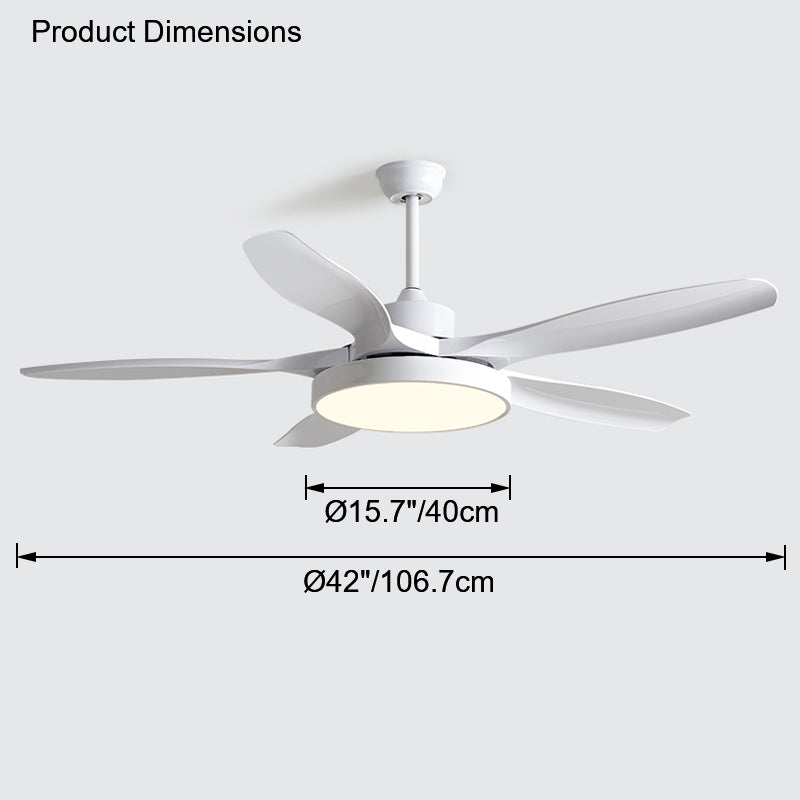 WOMO Scandi Wende-Deckenventilator mit Licht-WM5002