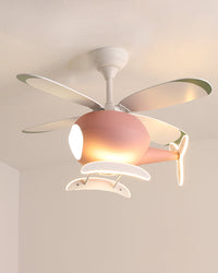 WOMO Flugzeug Kinder Deckenventilator Lampe-WM5007