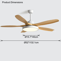 WOMO Scandi Ventilateur de plafond réversible avec lumière WM5002