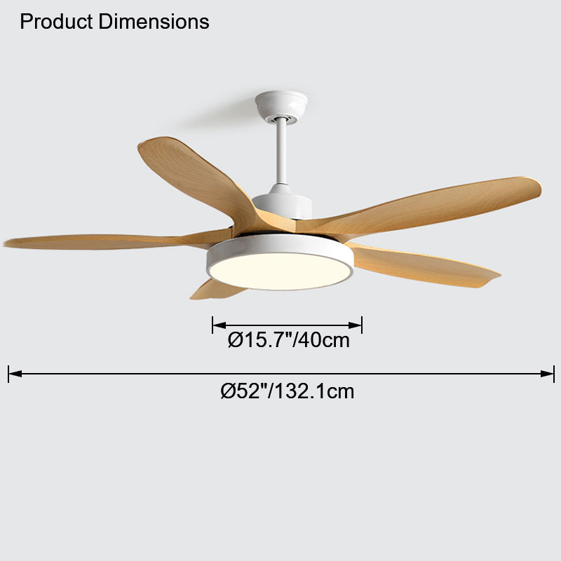 WOMO Scandi Wende-Deckenventilator mit Licht-WM5002