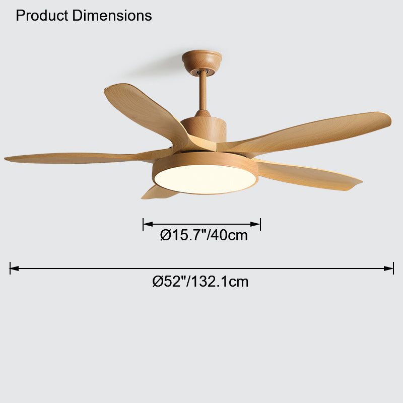 WOMO Scandi Wende-Deckenventilator mit Licht-WM5002