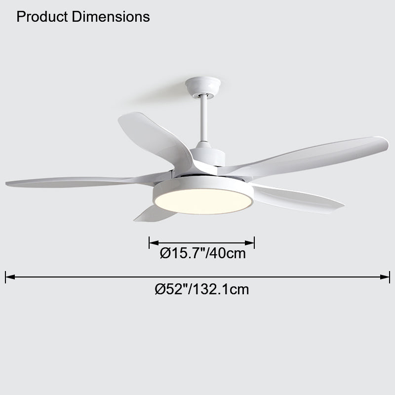 WOMO Scandi Wende-Deckenventilator mit Licht-WM5002