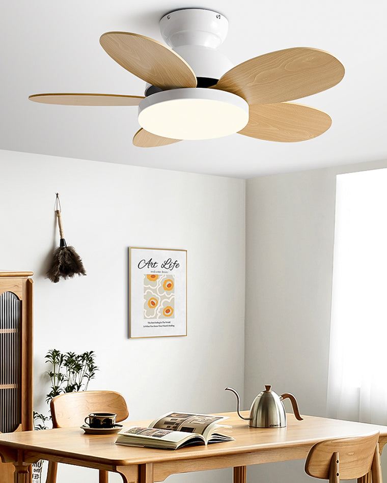 WOMO Scandi Wood Ceiling Fan Lamp-WM5004