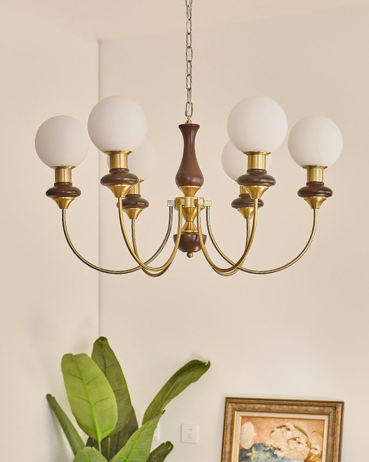 WOMO Mid Century Kronleuchter Glaskugeln-WM2378