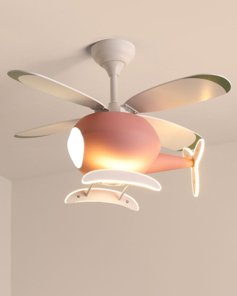 WOMO Flugzeug Kinder Deckenventilator Lampe-WM5007