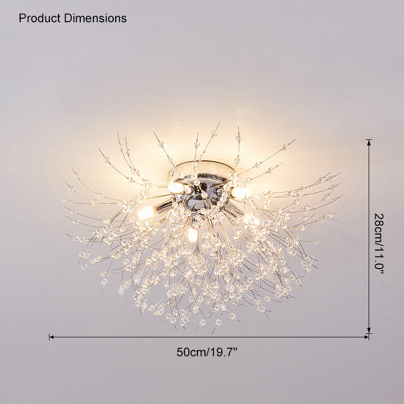 WOMO Dandelion Crystal Ceiling Light WM1014
