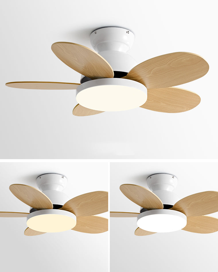 WOMO Scandi Wood Ceiling Fan Lamp-WM5004