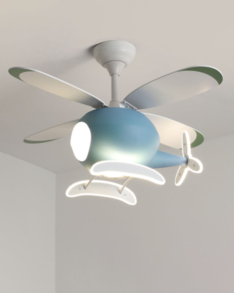 WOMO Flugzeug Kinder Deckenventilator Lampe-WM5007