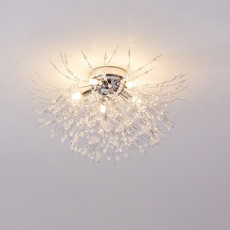 WOMO Dandelion Crystal Flush Mount Ceiling Light-WM1014