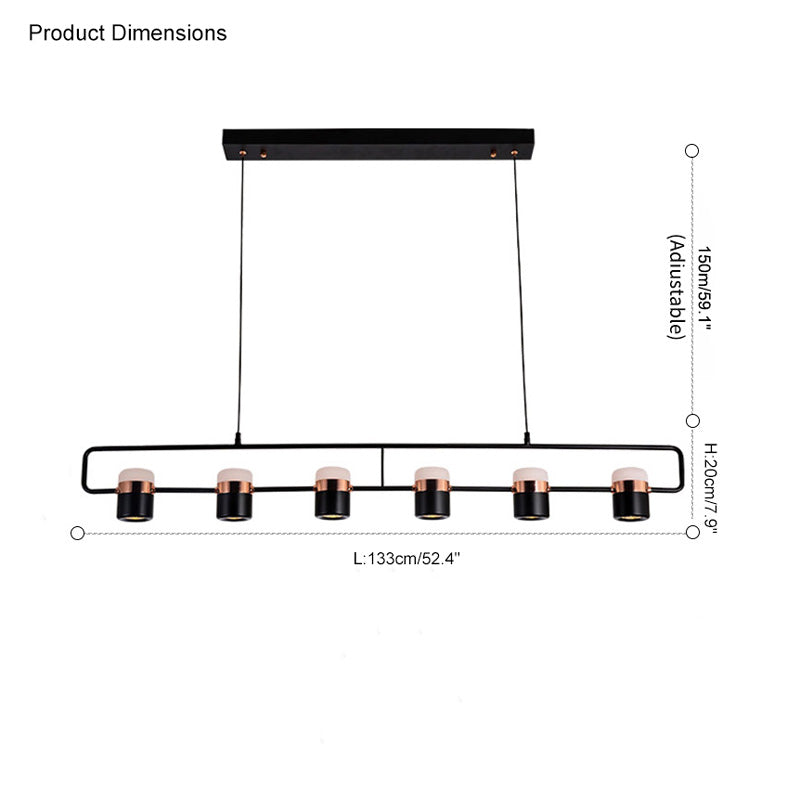 WOMO Linear Spotlight Küchenpendelleuchte-WM2019