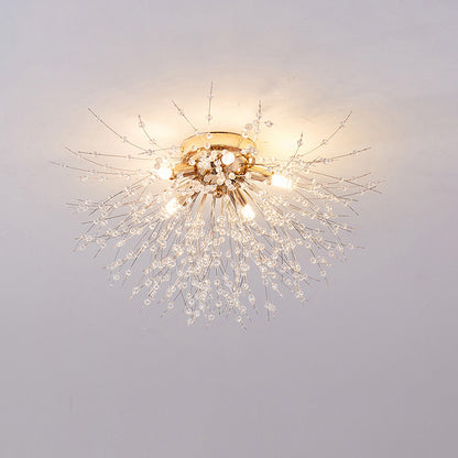 WOMO Dandelion Crystal Flush Mount Ceiling Light-WM1014