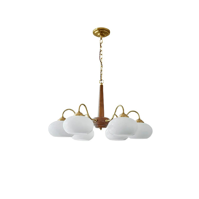 WOMO Schlafzimmer Kronleuchter Vintage Glas-WM2303