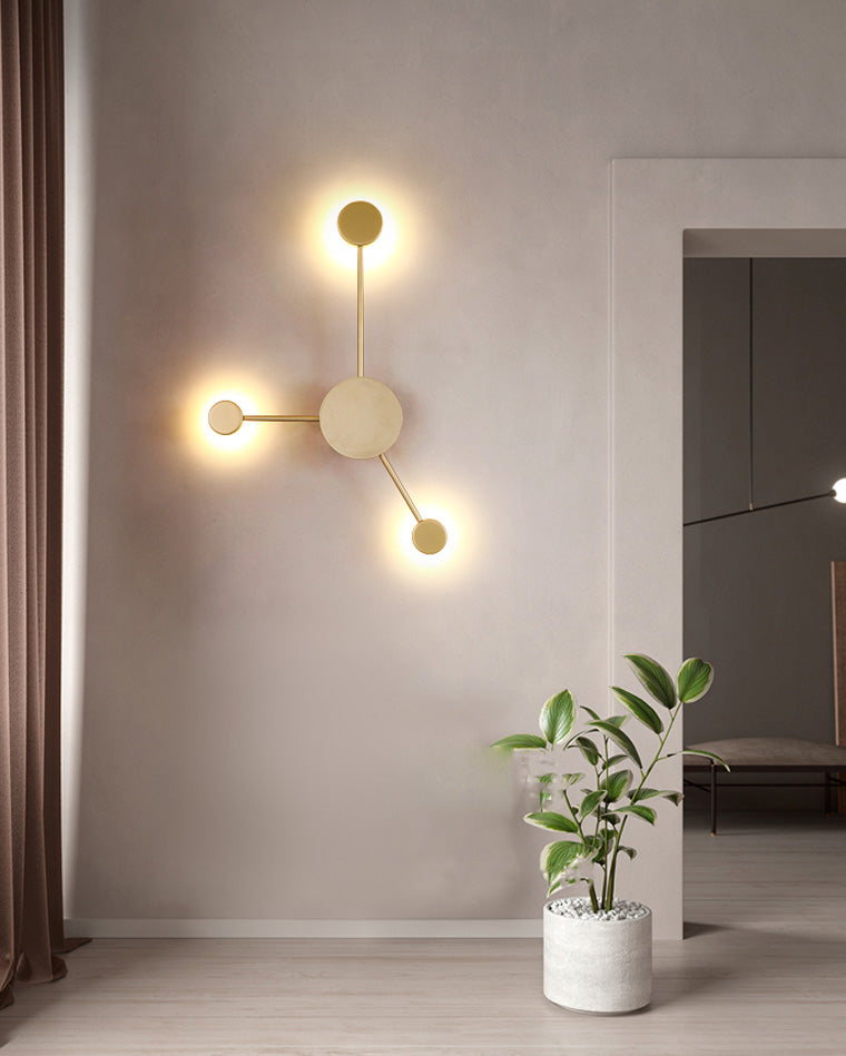 WOMO Skulpturale Wandleuchte mit mehreren Lichtern-WM6011