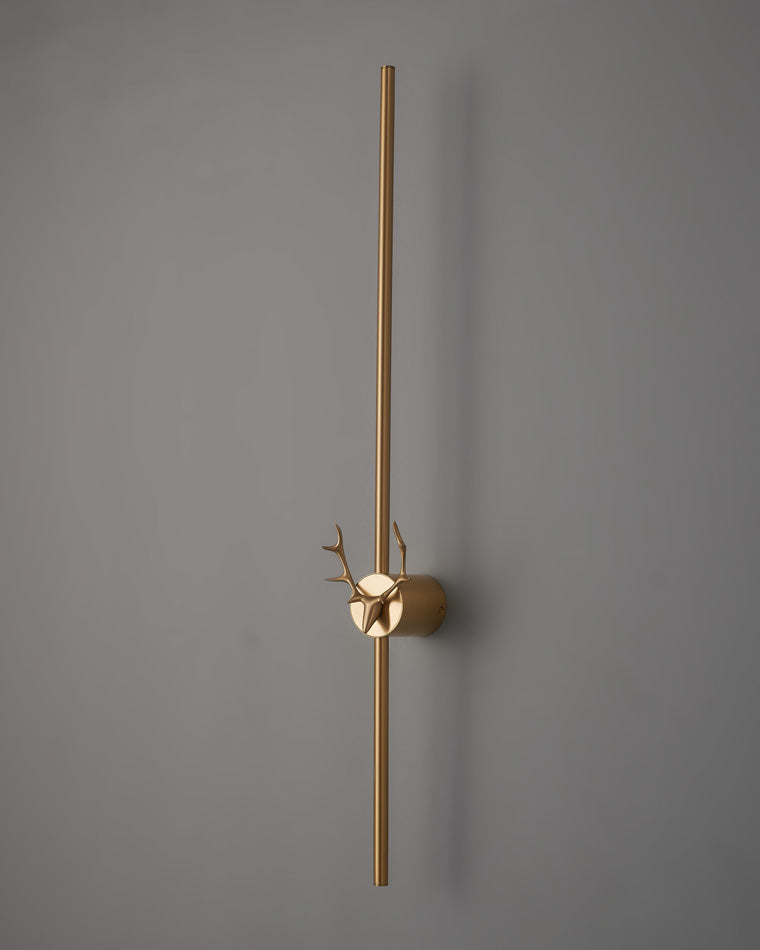WOMO Lange Wandleuchte mit Geweih -WM6019