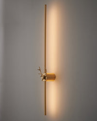 WOMO Lange Wandleuchte mit Geweih -WM6019
