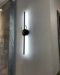 WOMO Lange Wandleuchte mit Geweih -WM6019