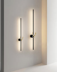 WOMO Lange Wandleuchte mit Geweih -WM6019