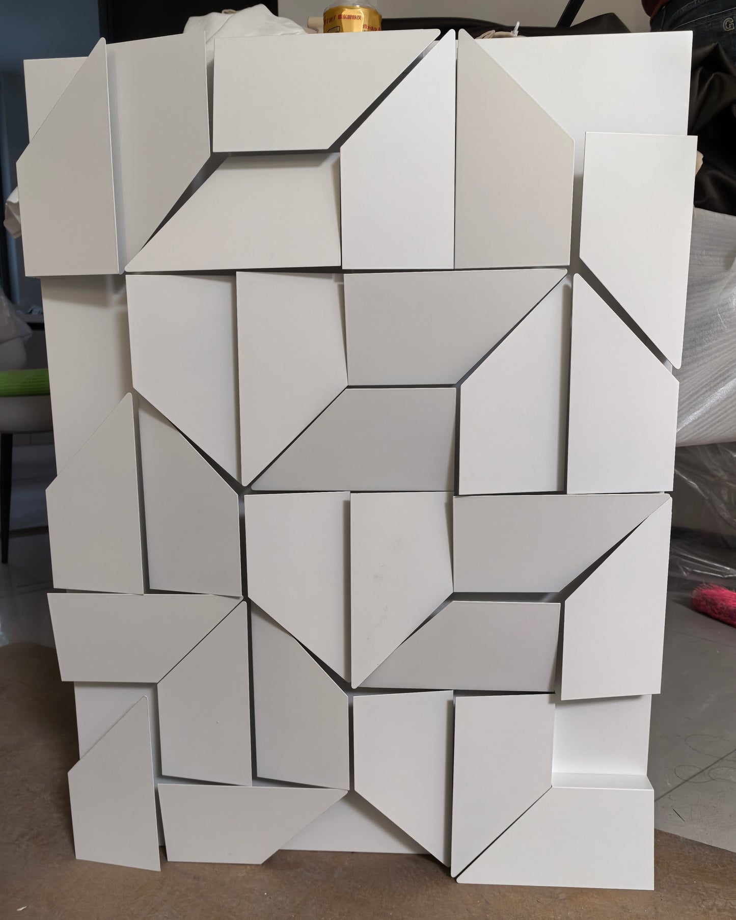 WOMO Rectangular Sculptural Art Wall Sconce-WM6020