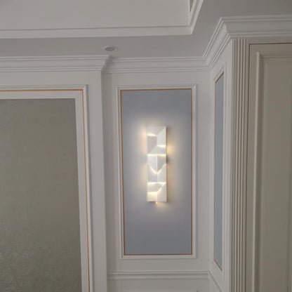 WOMO Rectangular Sculptural Art Wall Sconce-WM6020