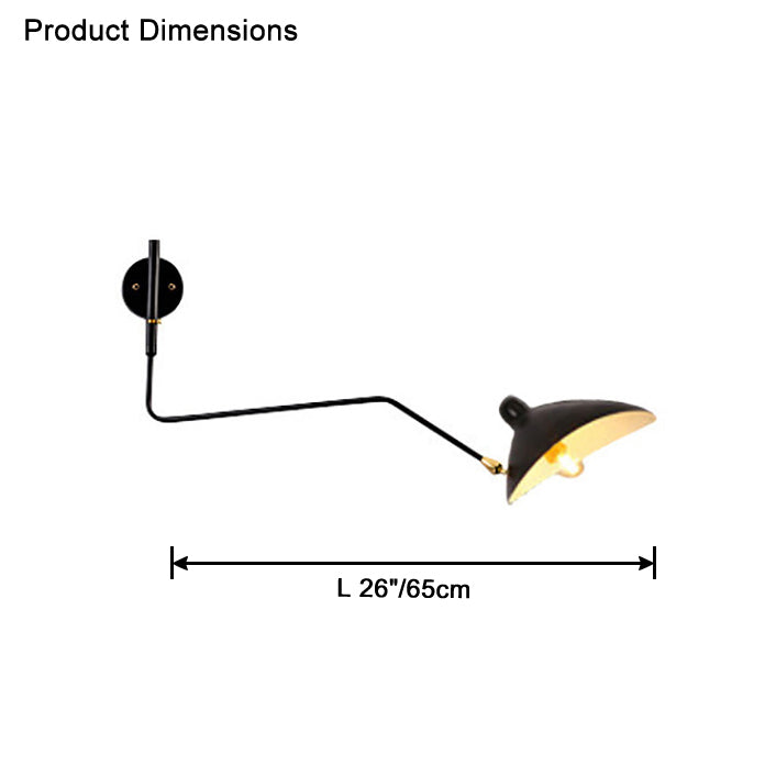 Applique murale WOMO pivotante à double bras articulé - WM6024