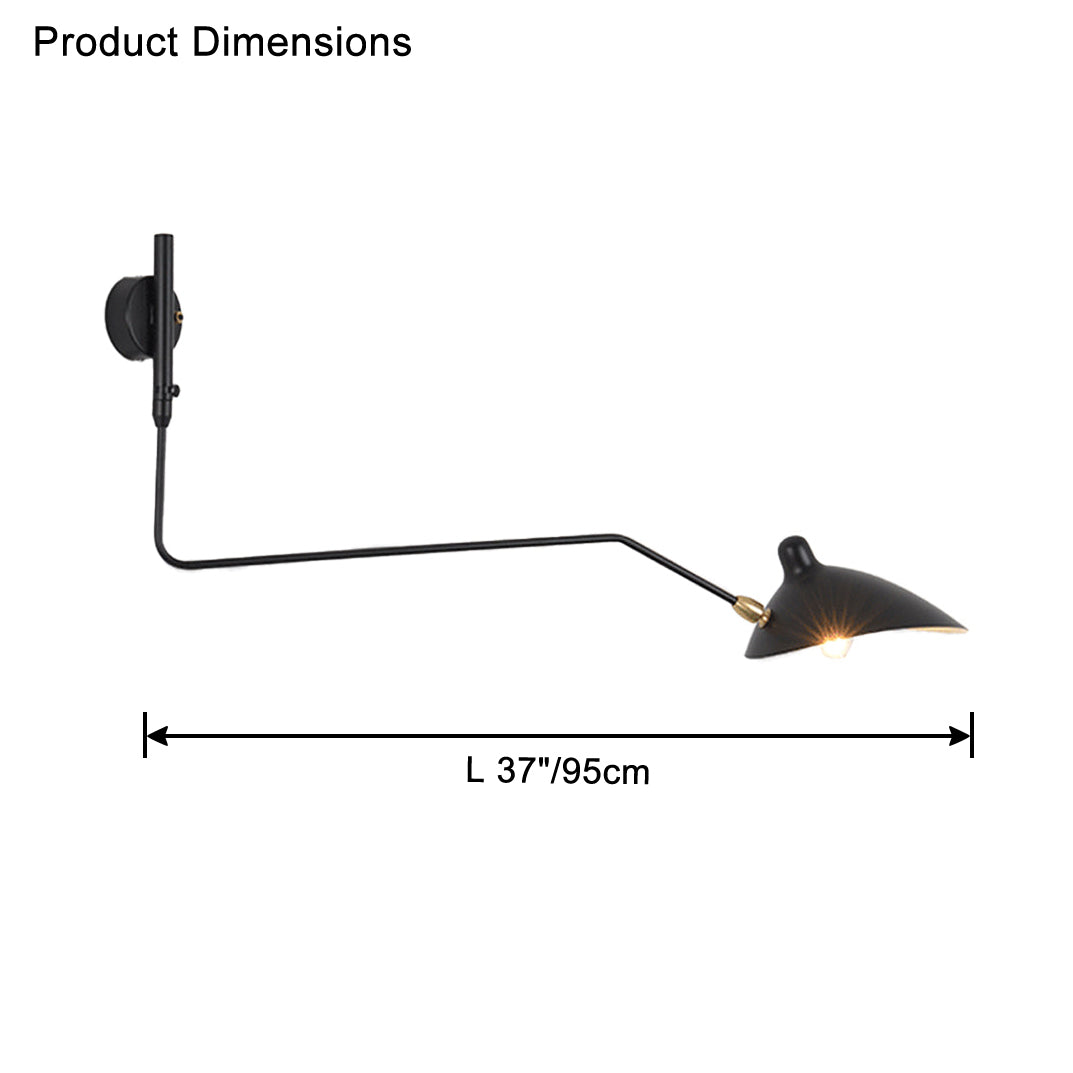 Applique murale WOMO pivotante à double bras articulé - WM6024