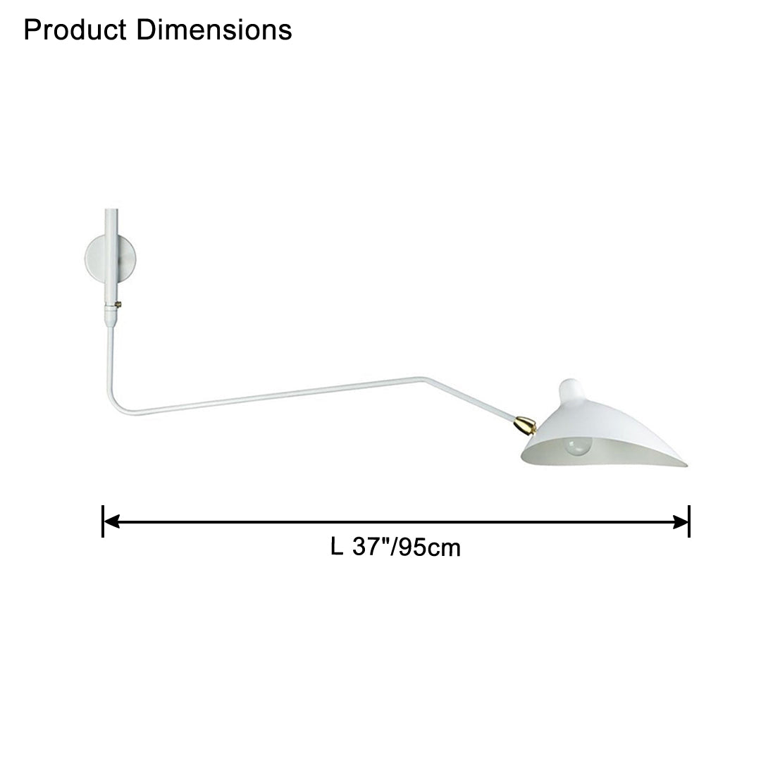 Applique murale WOMO pivotante à double bras articulé - WM6024