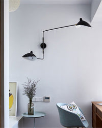 WOMO Swivel Double Arm Wall Light with Articulated Arm - WM6024