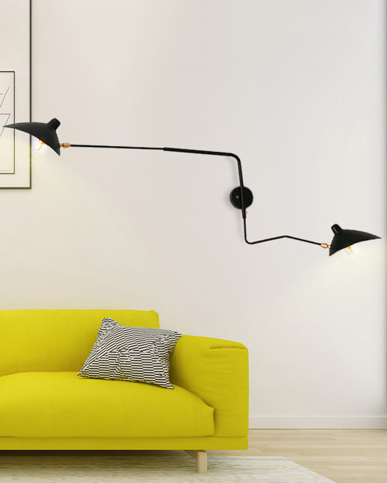 Applique murale WOMO pivotante à double bras articulé - WM6024