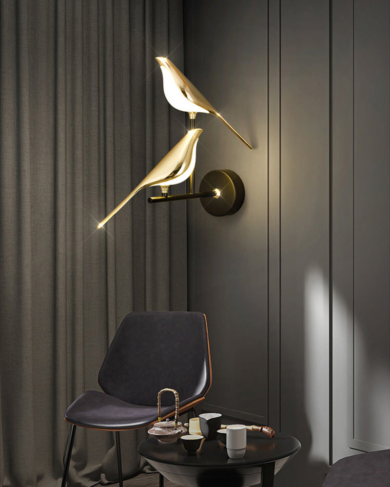 WOMO Gold Birds Wandleuchte-WM6033